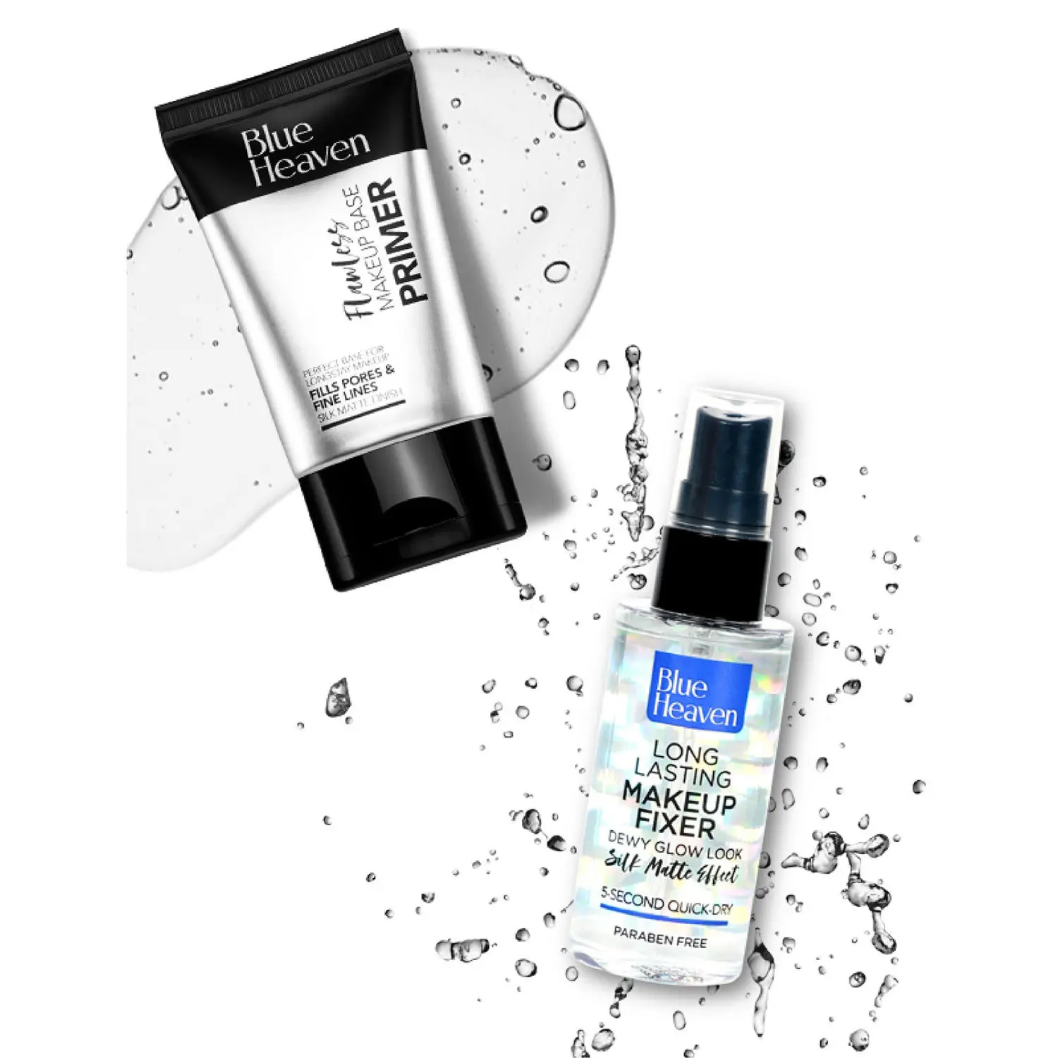 Blue Heaven Primer and Fixer Combo set, 30gm + 60ml