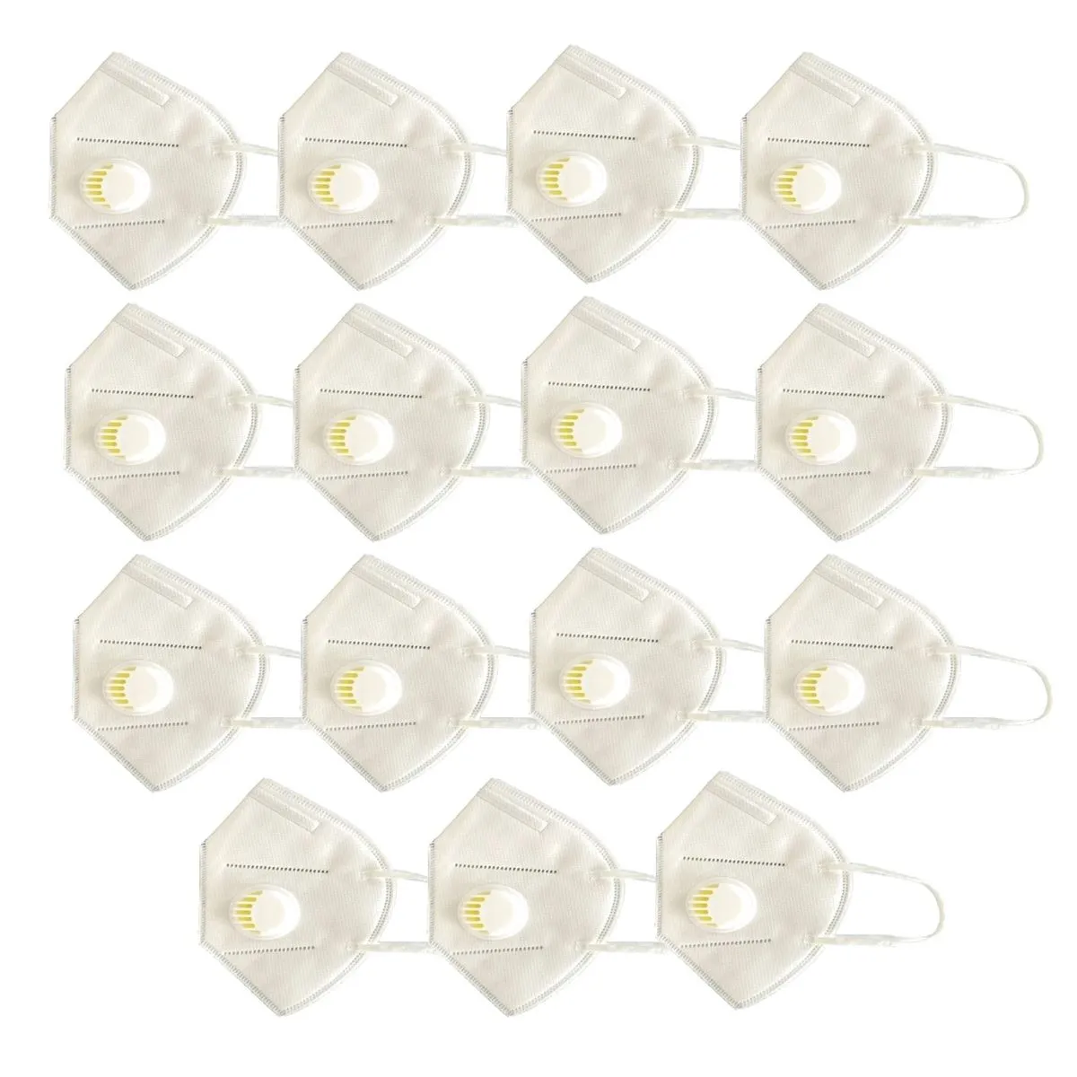 OOMPH Pack of 15 Anti-Pollution Reusable 5 Layer Mask - White