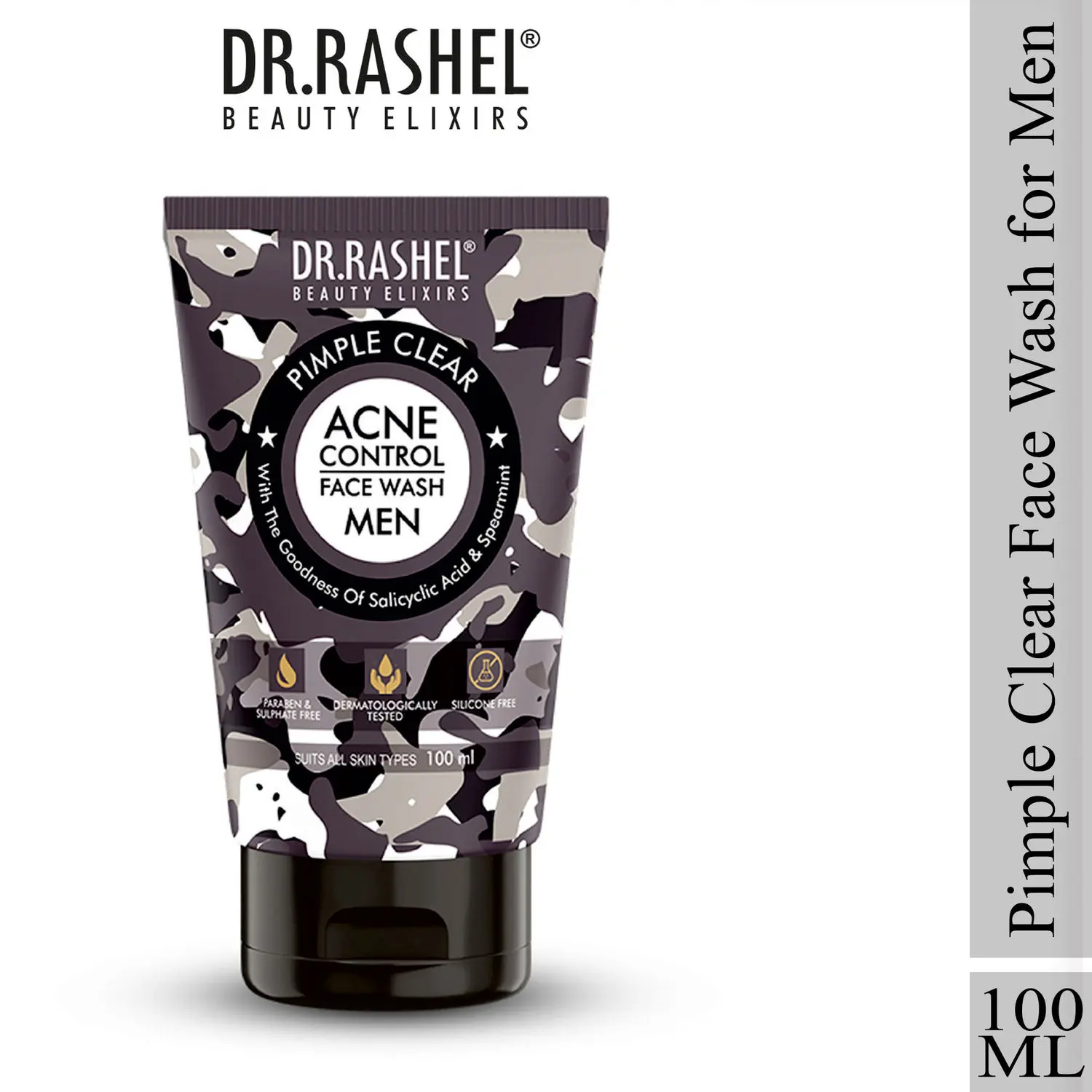 Dr.Rashel Pimple Clear Acne Control Face Wash For Men (100ml)