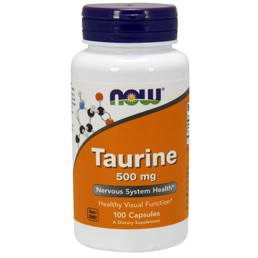 NOW Taurine, 500 mg 100 Caps