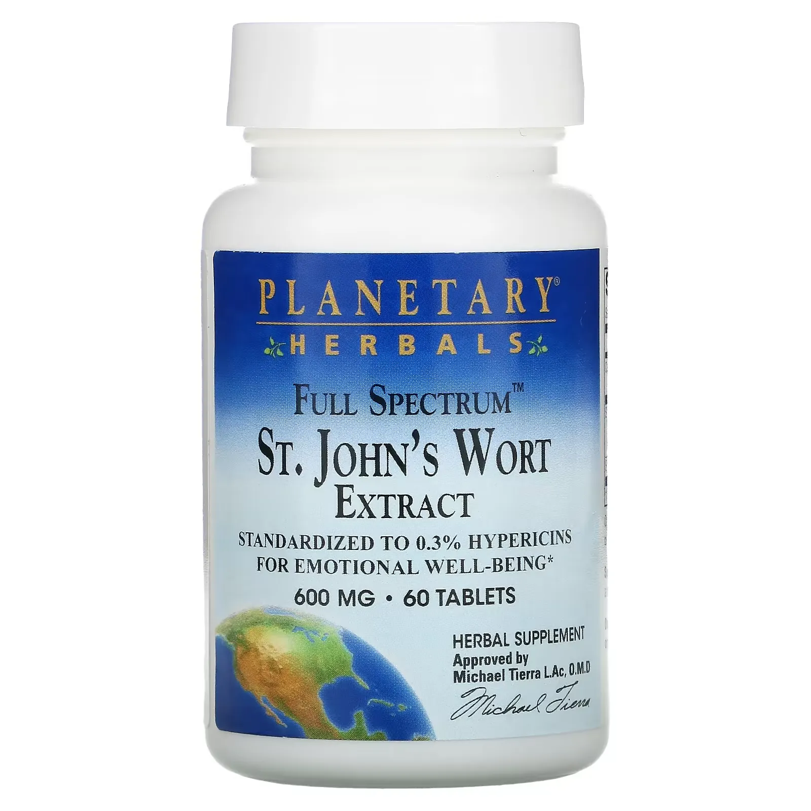 Full Spectrum St. John's Wort Extract, 600 mg, 60 Tablets