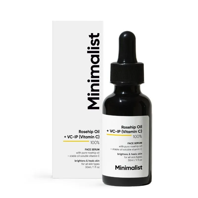 Minimalist Pure Rosehip Face Oil With Vitamin C For Glowing Skin