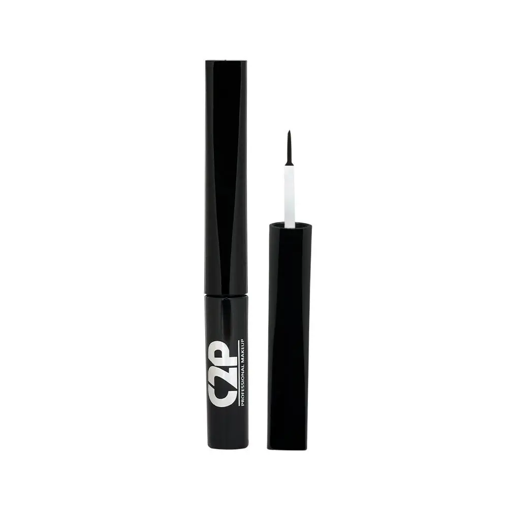 C2P Pro Playmate Liquid Waterproof Matte Color Eyeliner - Pure Black 01