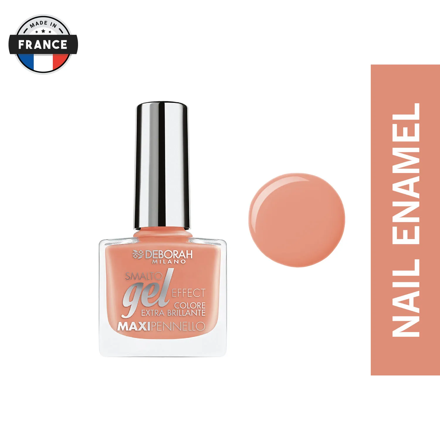 Deborah Gel Effect Nail Enamel- 48 Coral Shell