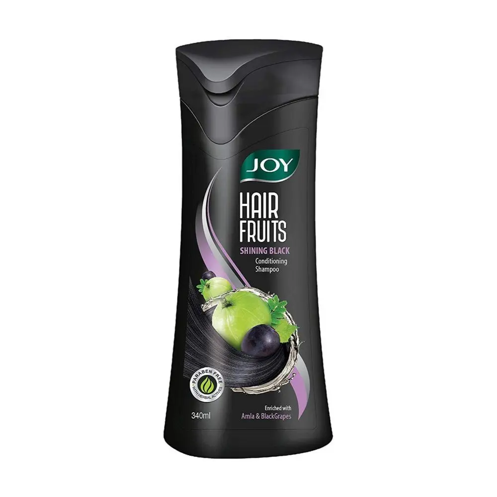 Joy Hair Fruits Shining Black Revitalizing Amla & Black Grapes Shampoo 340 ml