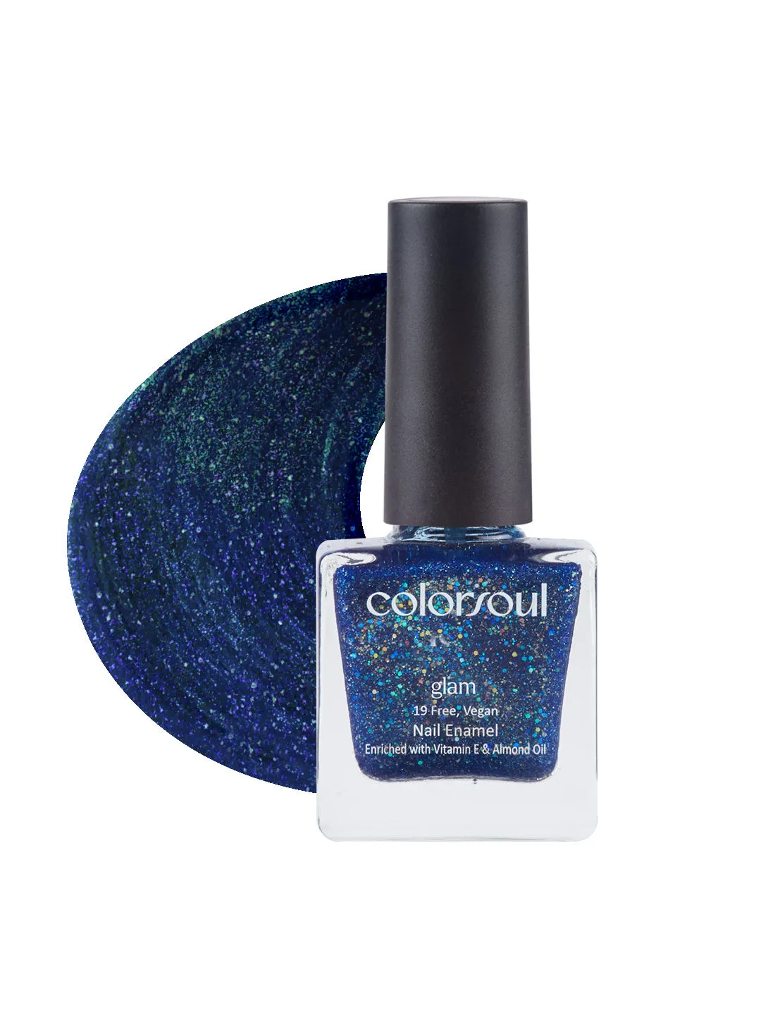 ColorSoul Glam Nail Enamel - Blue Sprinkles