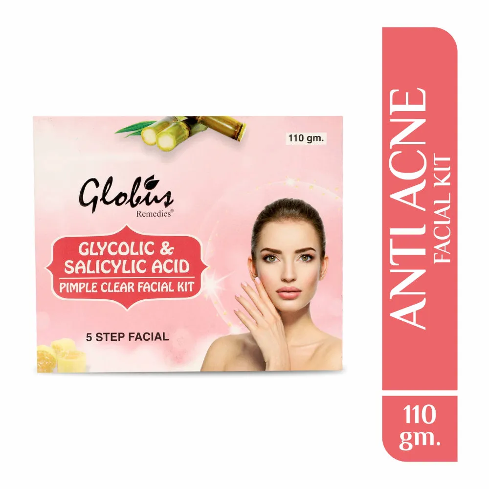 Globus Remedies Glycolic & Salicylic Acid Pimple Clear Facial Kit