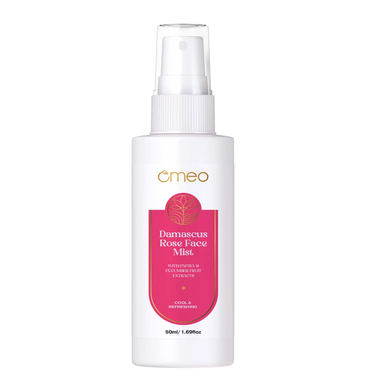 Omeo Damascus Rose Face Mist/Toner-50ml for Glowing Skin, Hydration & Make-up Men & Women