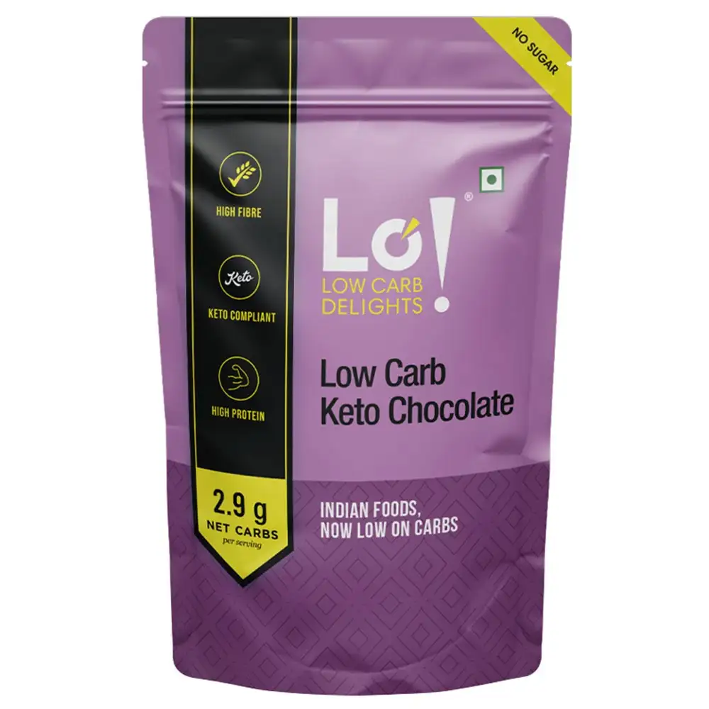 Lo! Foods Low Carb Keto,  No Sugar Chocolates | Keto Friendly  90 g