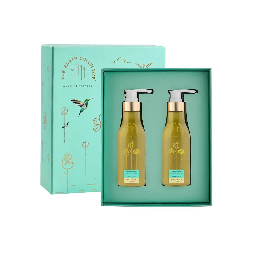 The Earth Collective- The Volumizing Blend Gift Box- Anti-Hair Fall Shampoo & Conditioner