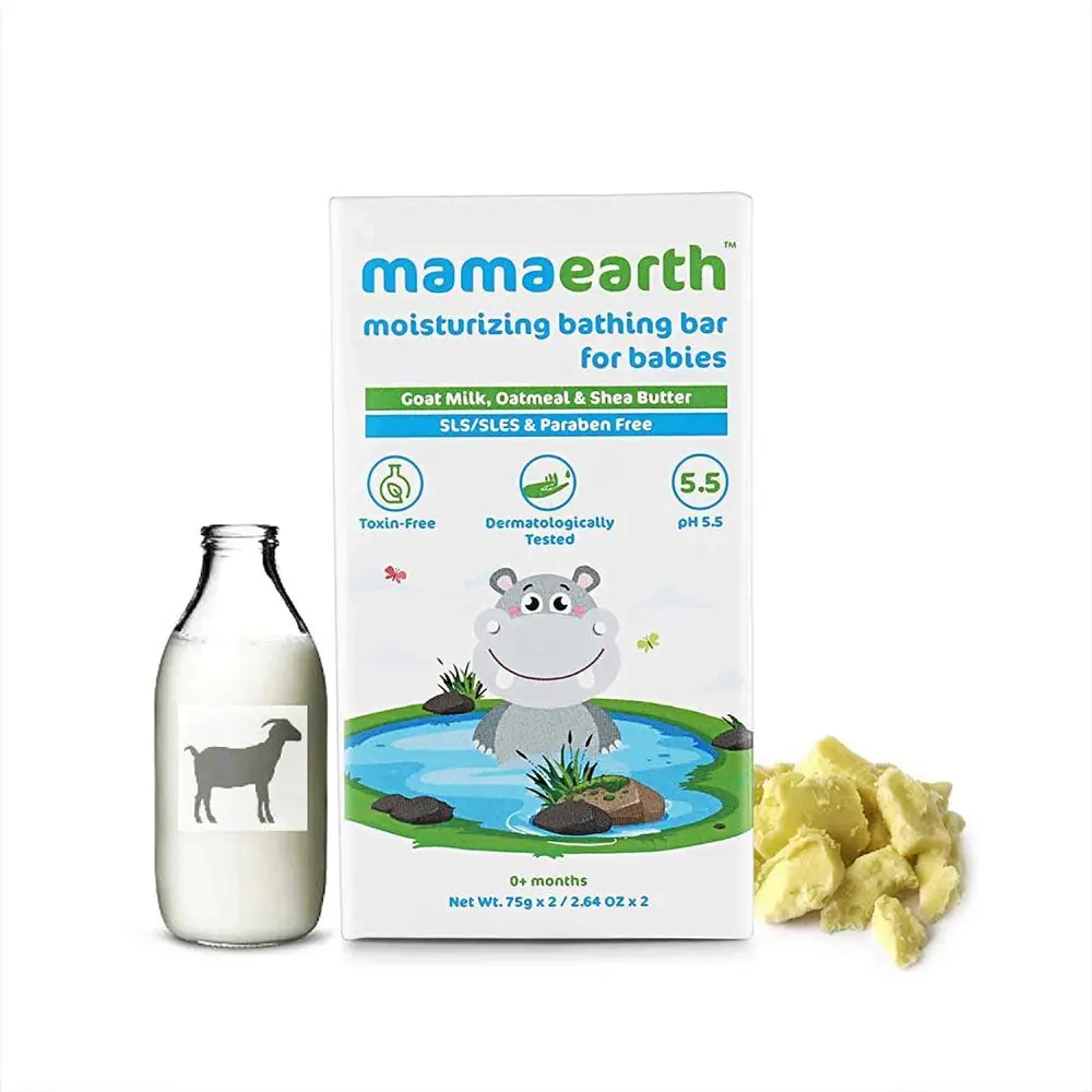 Mamaearth Moisturizing Bathing Bar For Babies Pack Of 2