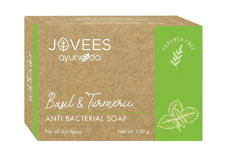 Jovees Basil & Turmeric Anti Bacterial Soap