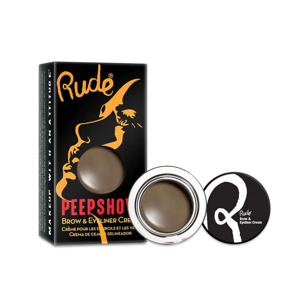 Rude Cosmetics Peep Show Brow & Eyeliner Cream - One On One