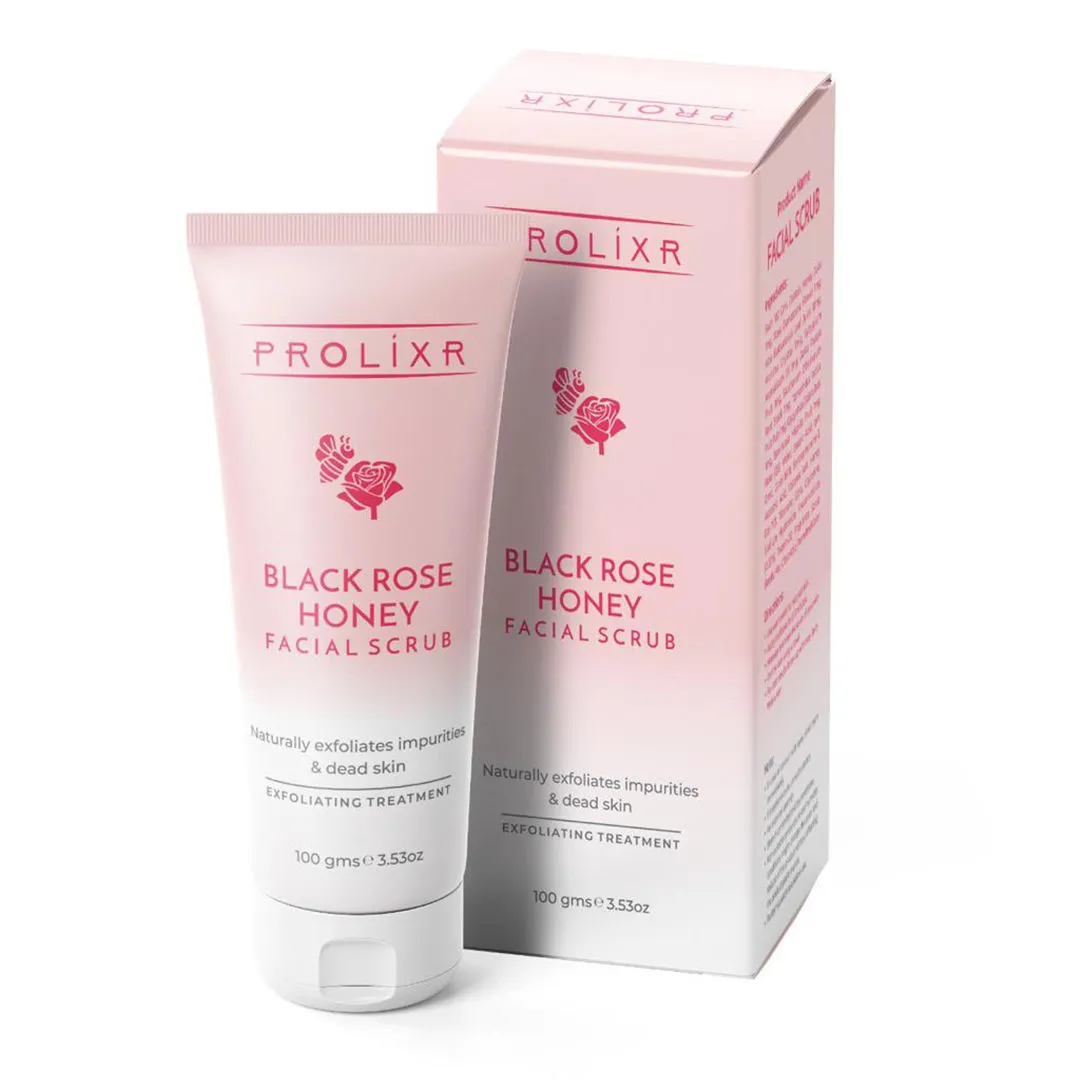 Prolixr Black Rose Honey Facial Scrub