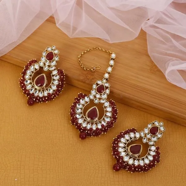 Bling Bag Ruby Arya Maang Tikka Set