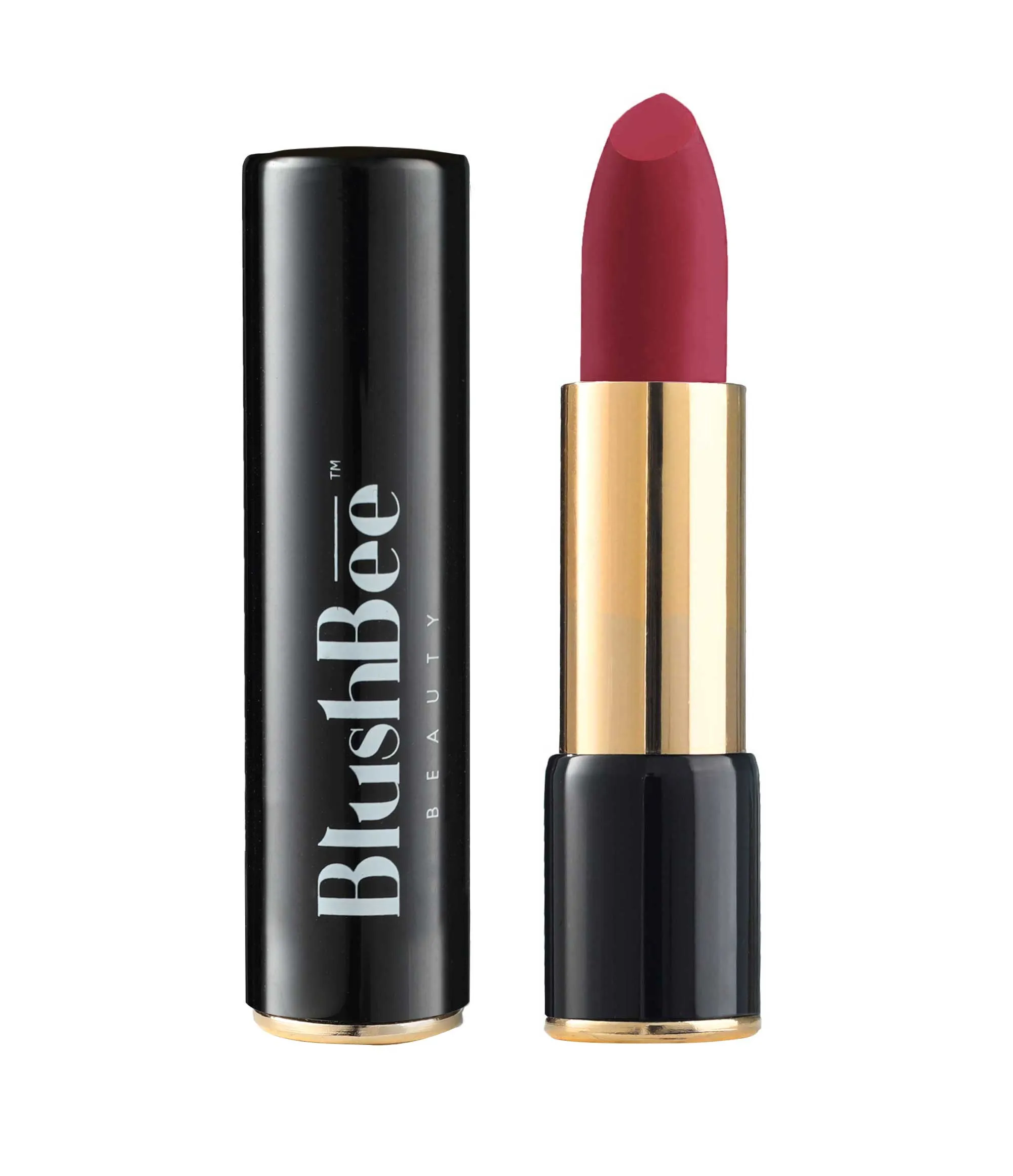 BlushBee Beauty Lip Nourishing Organic Vegan Lipstick - Deep Hue Maroon