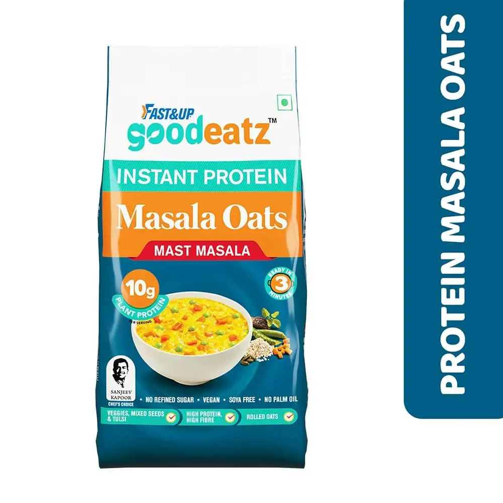 Fast & Up Instant Protein Masala Oats,  400 g  Mast Masala