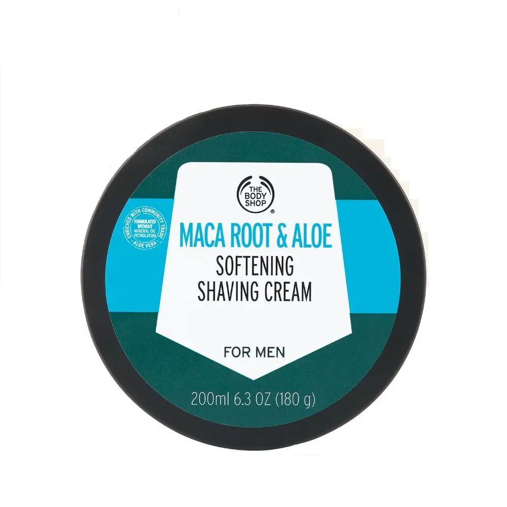 The Body Shop Maca Root & Aloe Softening Shaving Cream For Men-200ML