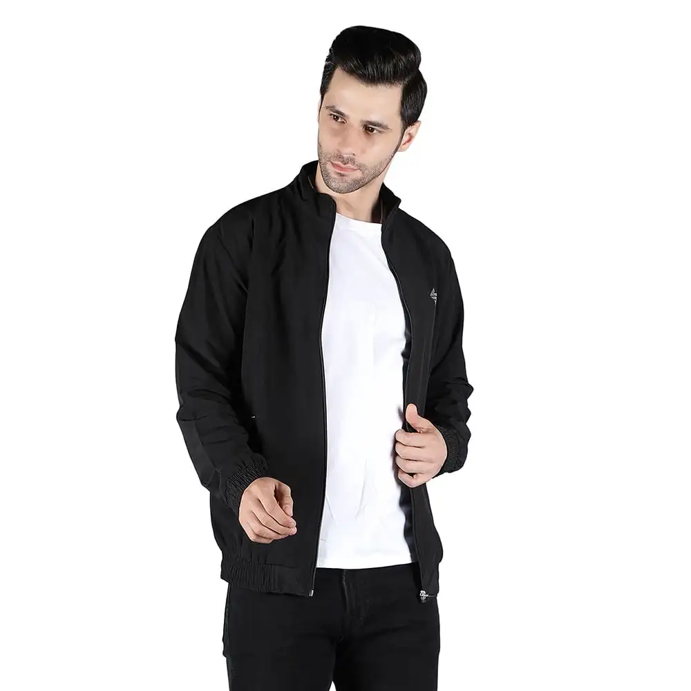 John Ally Winter Gym Jacket for Men,  Black  Small