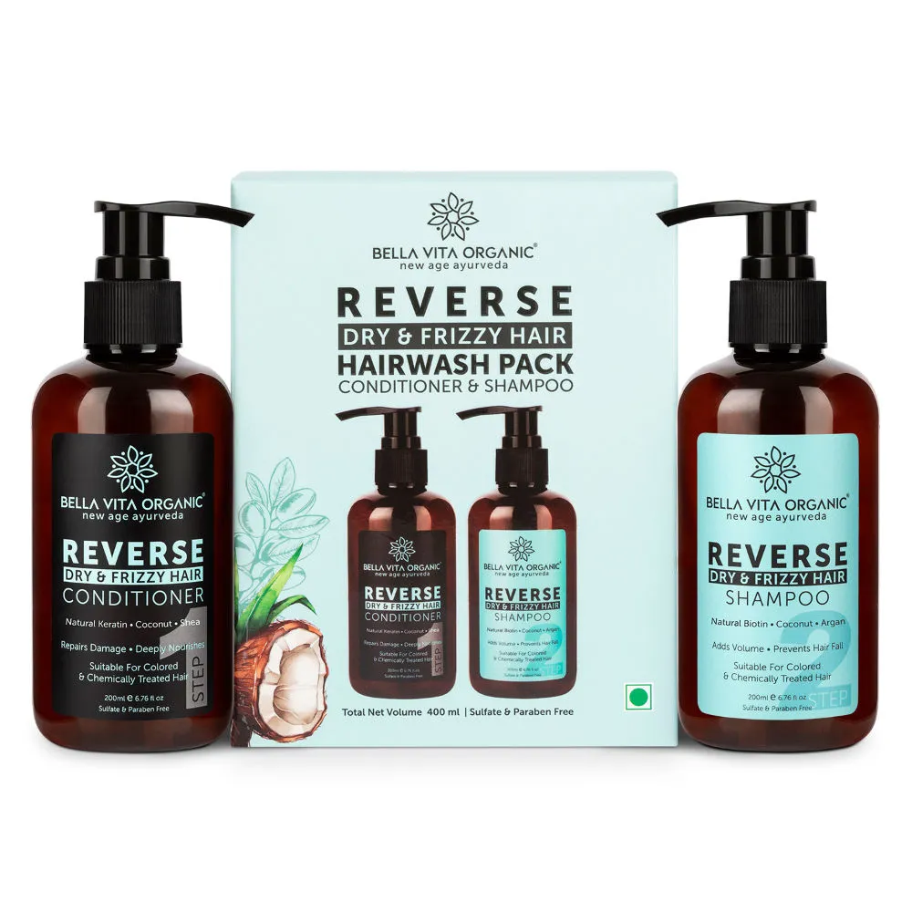 Bella Vita Organic Reverse Dry & Fizzy Hair Conditioner & Shampoo