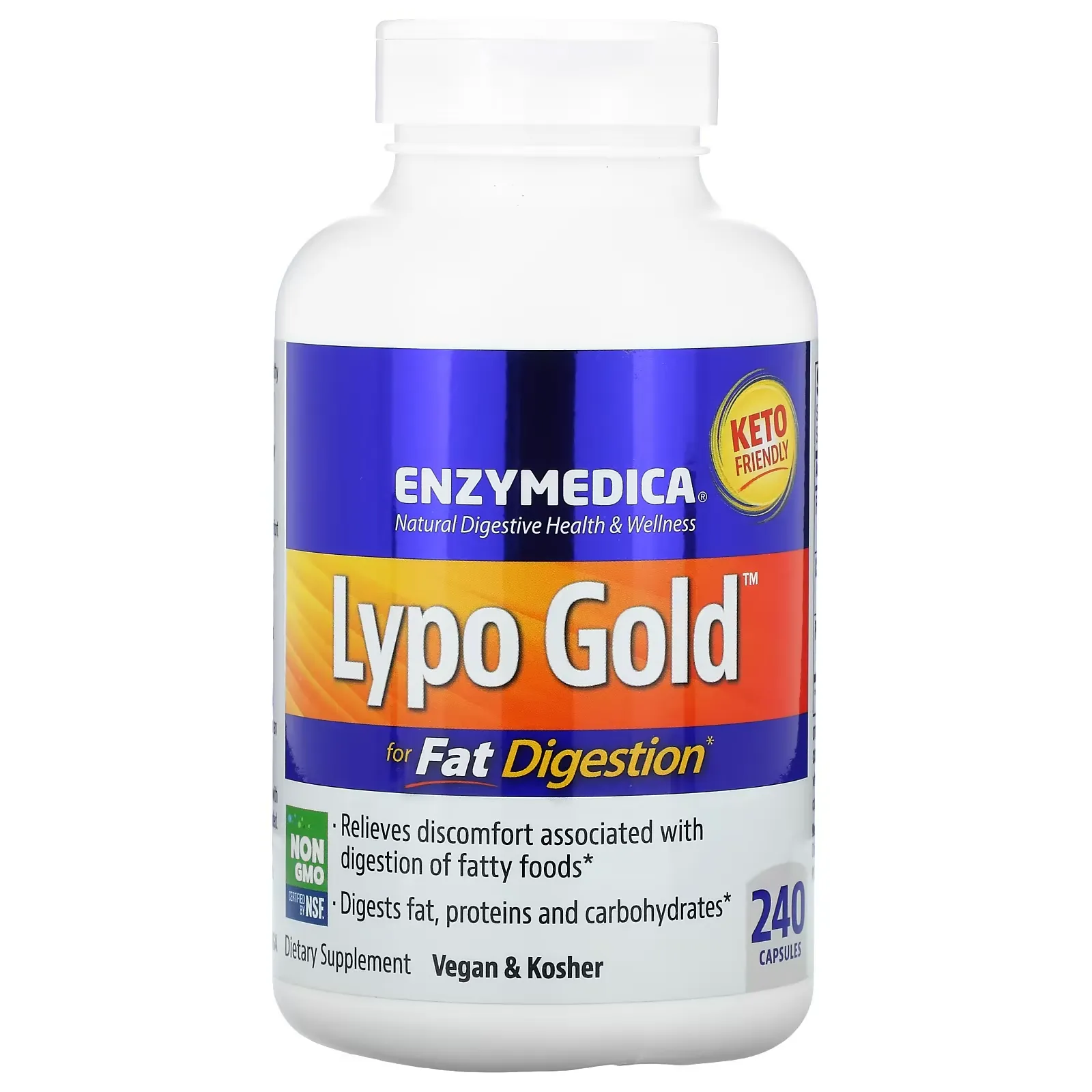 Lypo Gold, For Fat Digestion, 240 Capsules