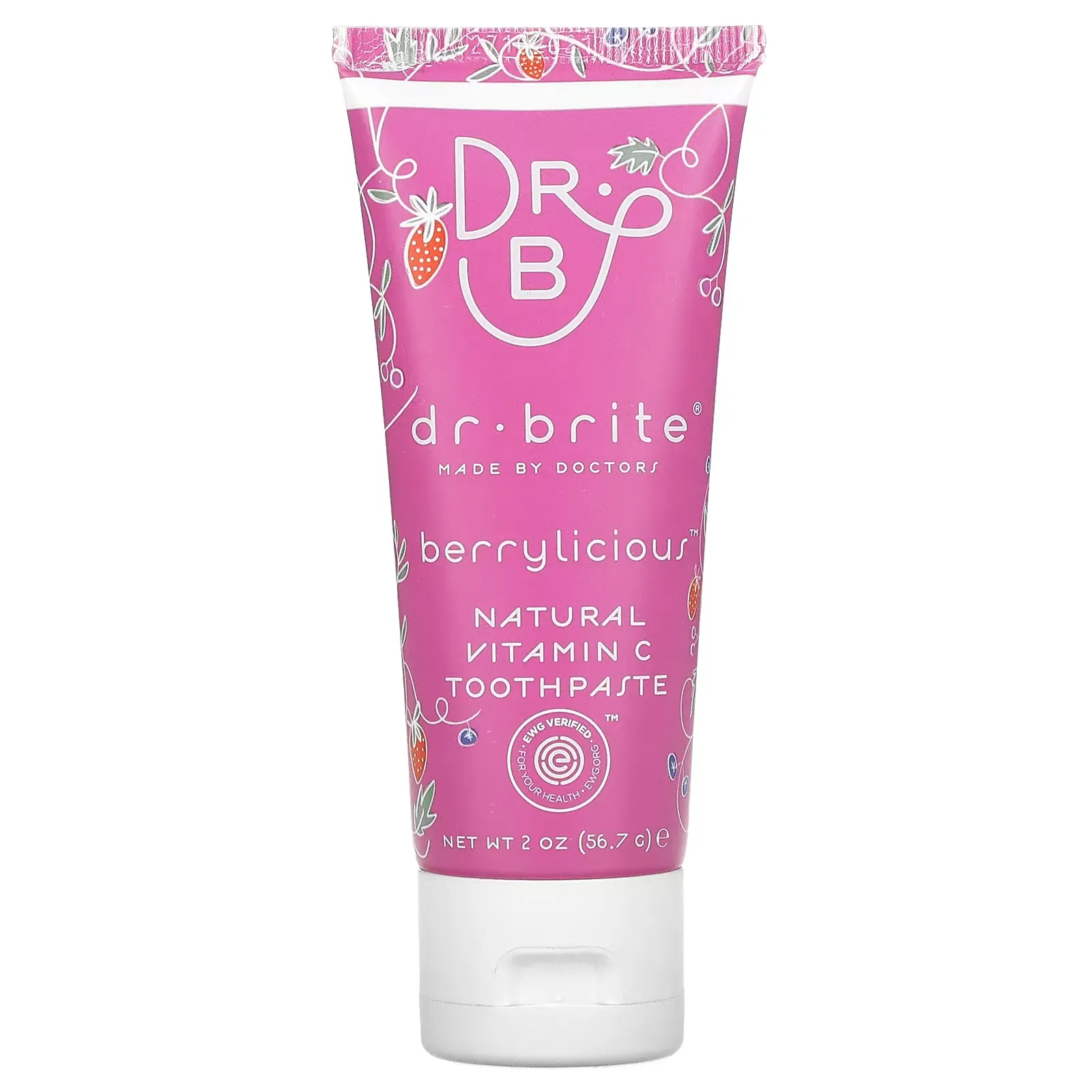 Natural Vitamin C Toothpaste, Berrylicious, 2 oz (56.7 g)