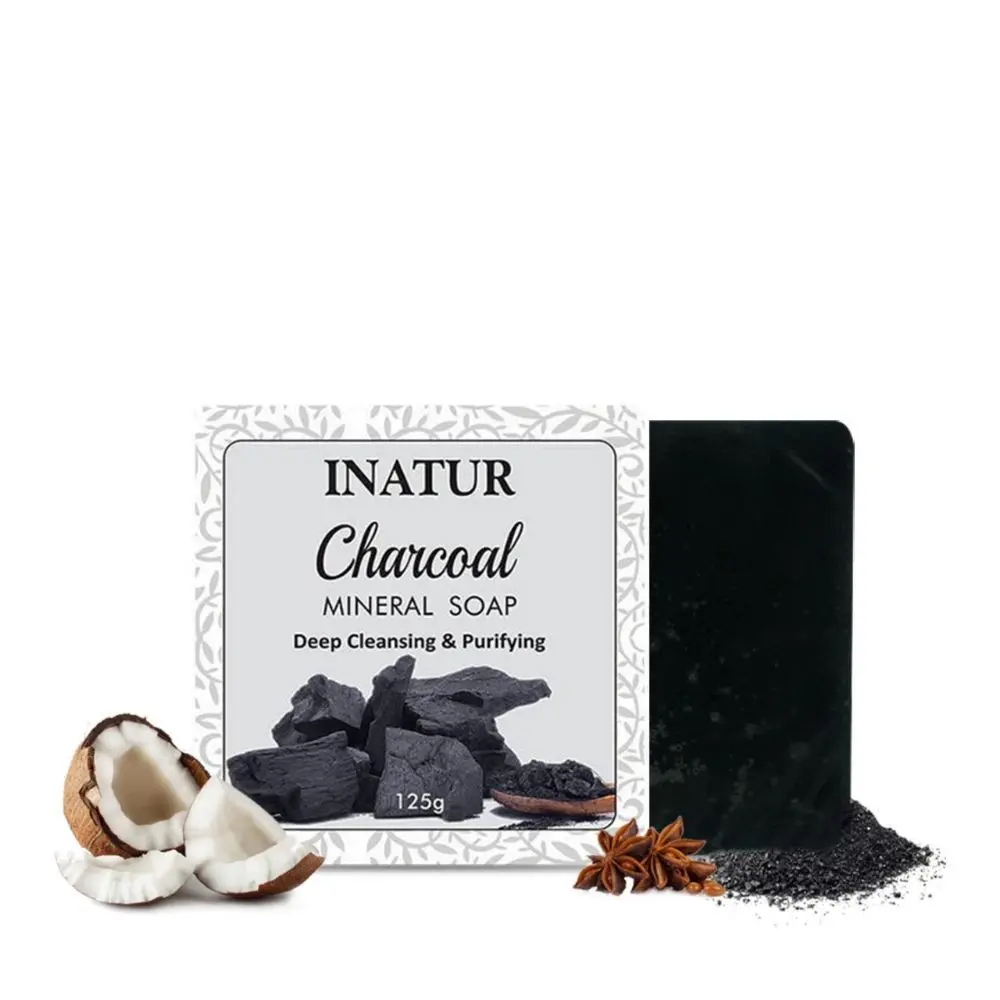 Inatur Charcoal Mineral Soap (125 g)