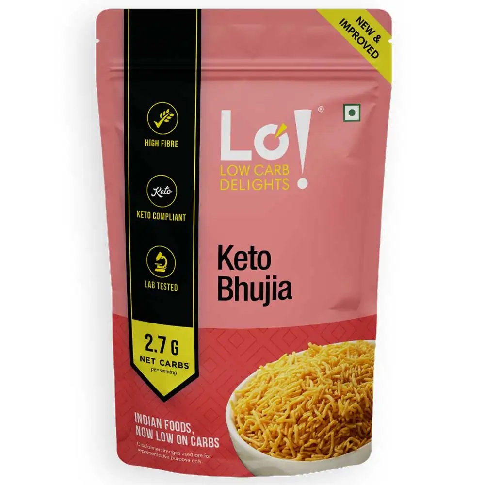 Lo! Foods Keto Bhujia,  Unflavoured  200 g