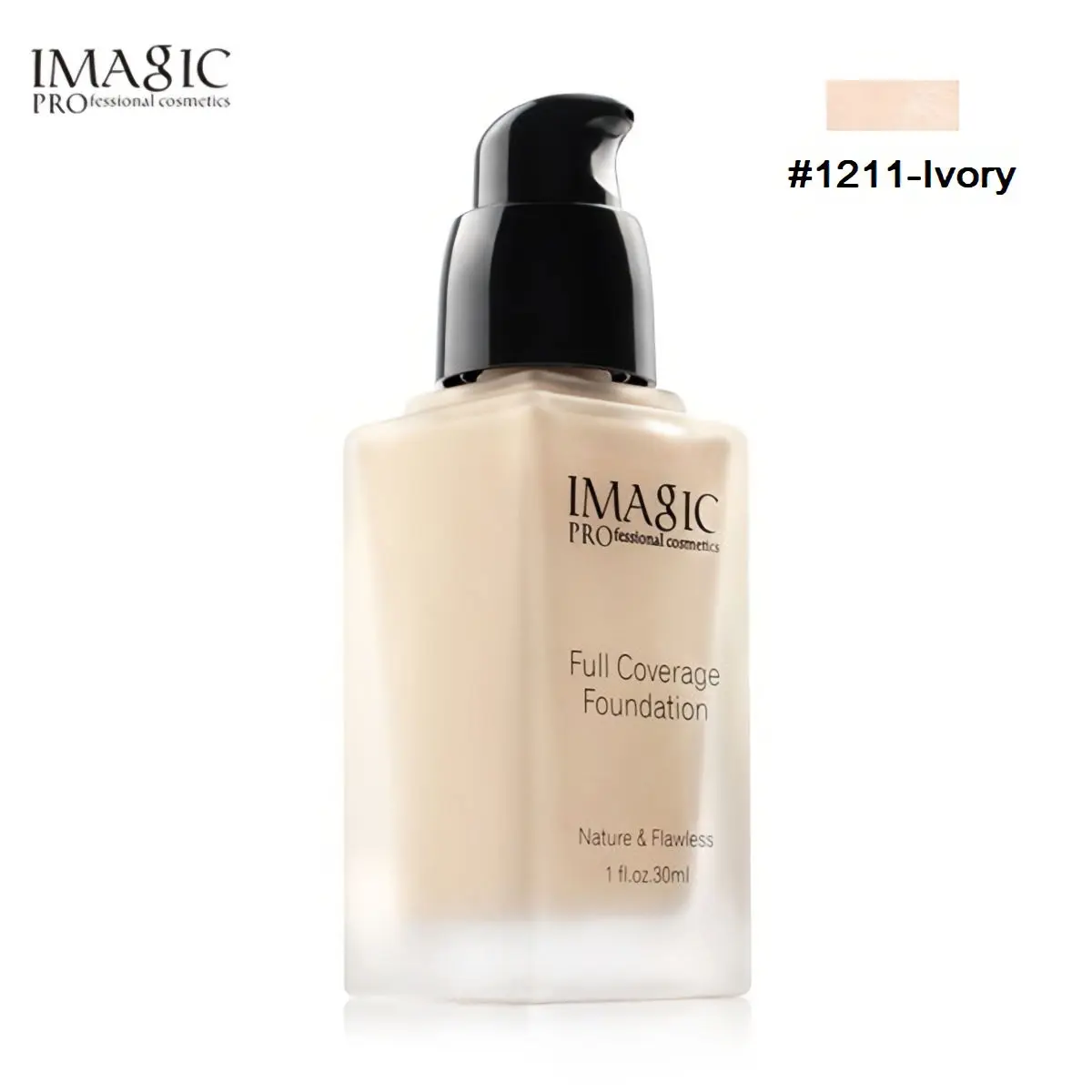 IMAGIC PROfessional Makeup Full Coverage Foundation FA121-01 Ivory