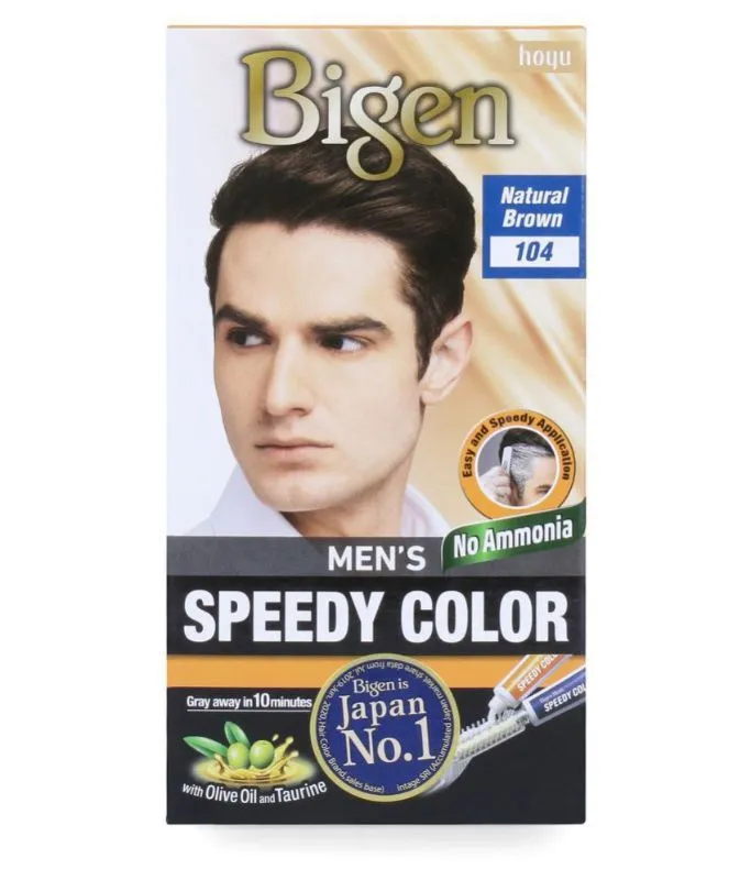 Bigen Men's Speedy Color - Natural Brown 104