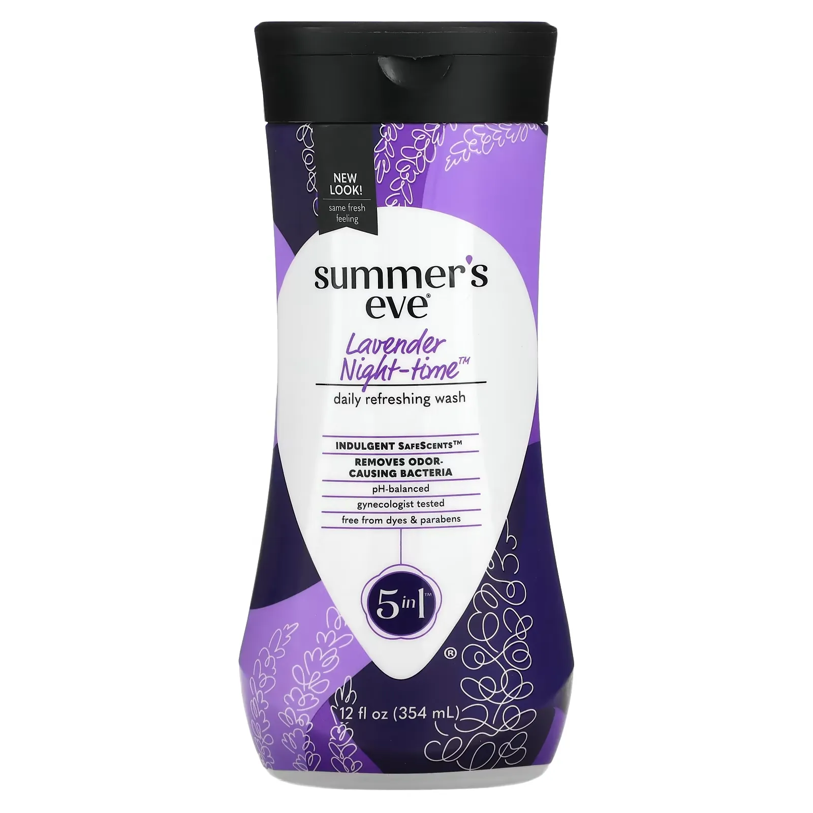 5 in 1 Daily Refreshing Wash, Lavender Night-Time, 12 fl oz (354 ml)