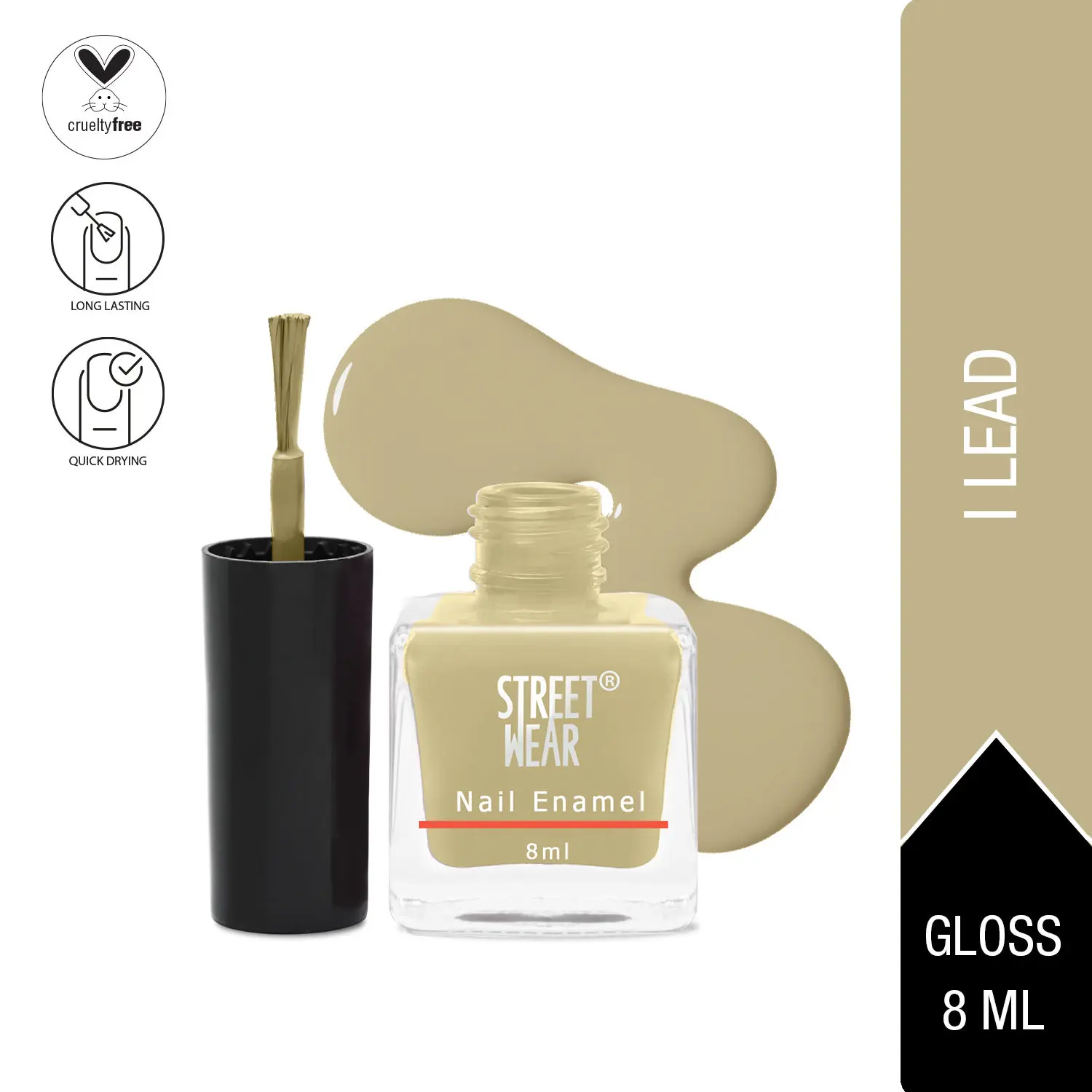 Street Wear Nail Enamel (Revamp) Pretty Girl Collection I Lead (8 ml)