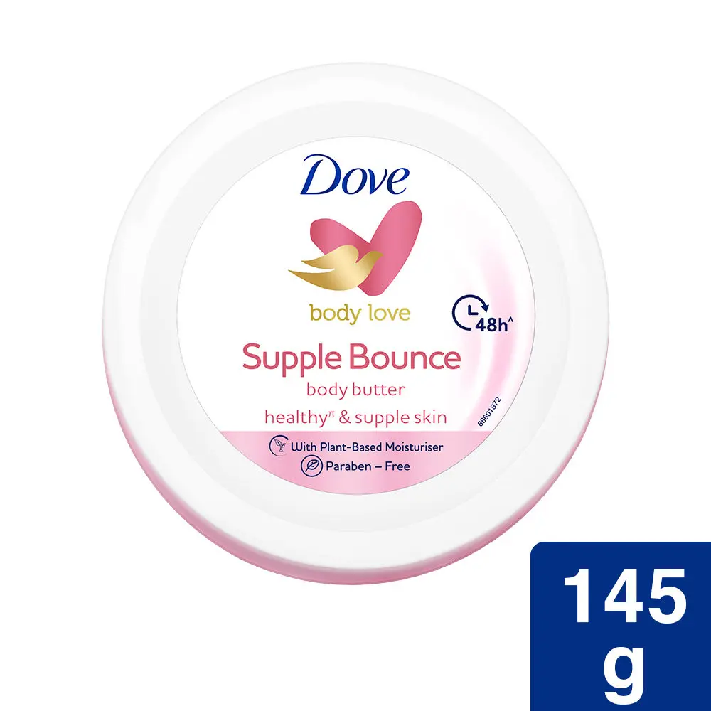 Dove Body Love Supple Bounce Body Butter Paraben Free, 145 g