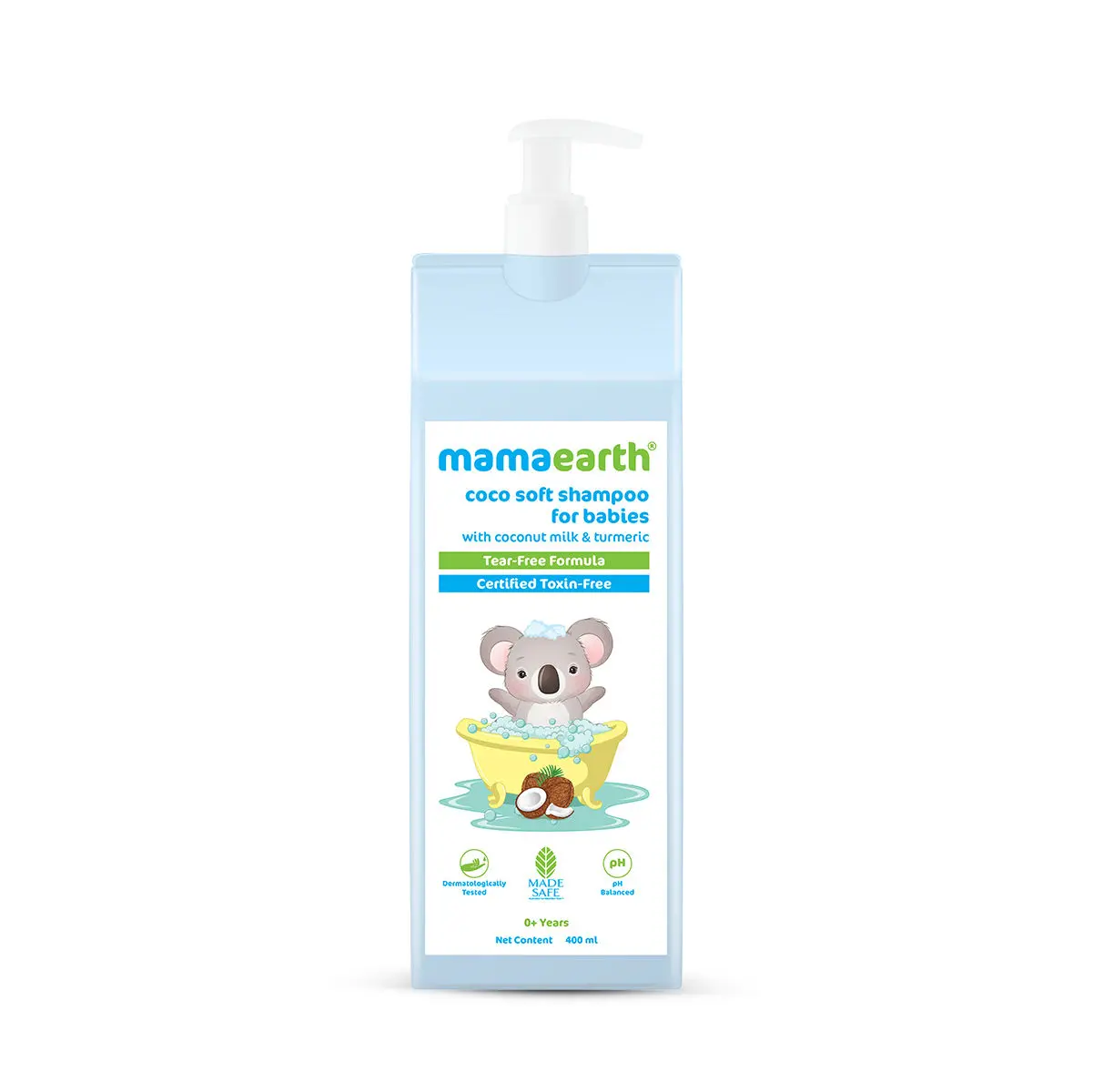 Mamaearth Coco Soft Shampoo with Coconut Milk & Turmeric, for babies, for Gentle Cleansing (400 ml)