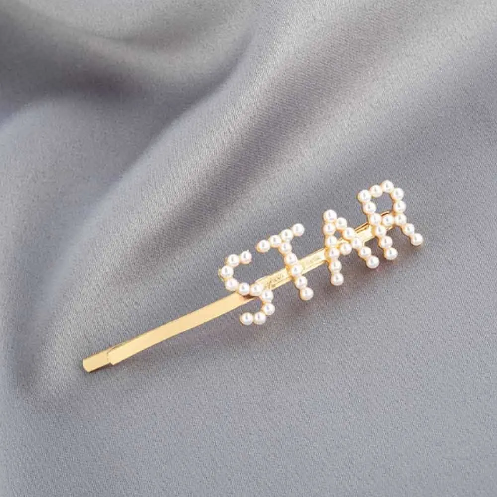 Ferosh Star Pearl Golden Hair Pin