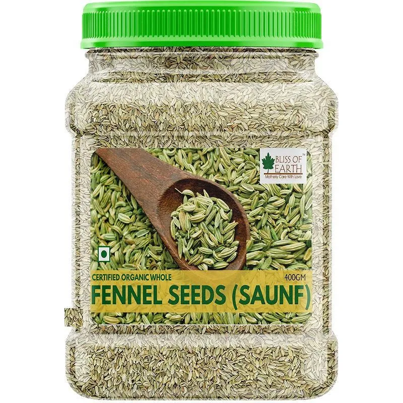 Bliss Of Earth Certified Organic Fennel Seed (Saunf)