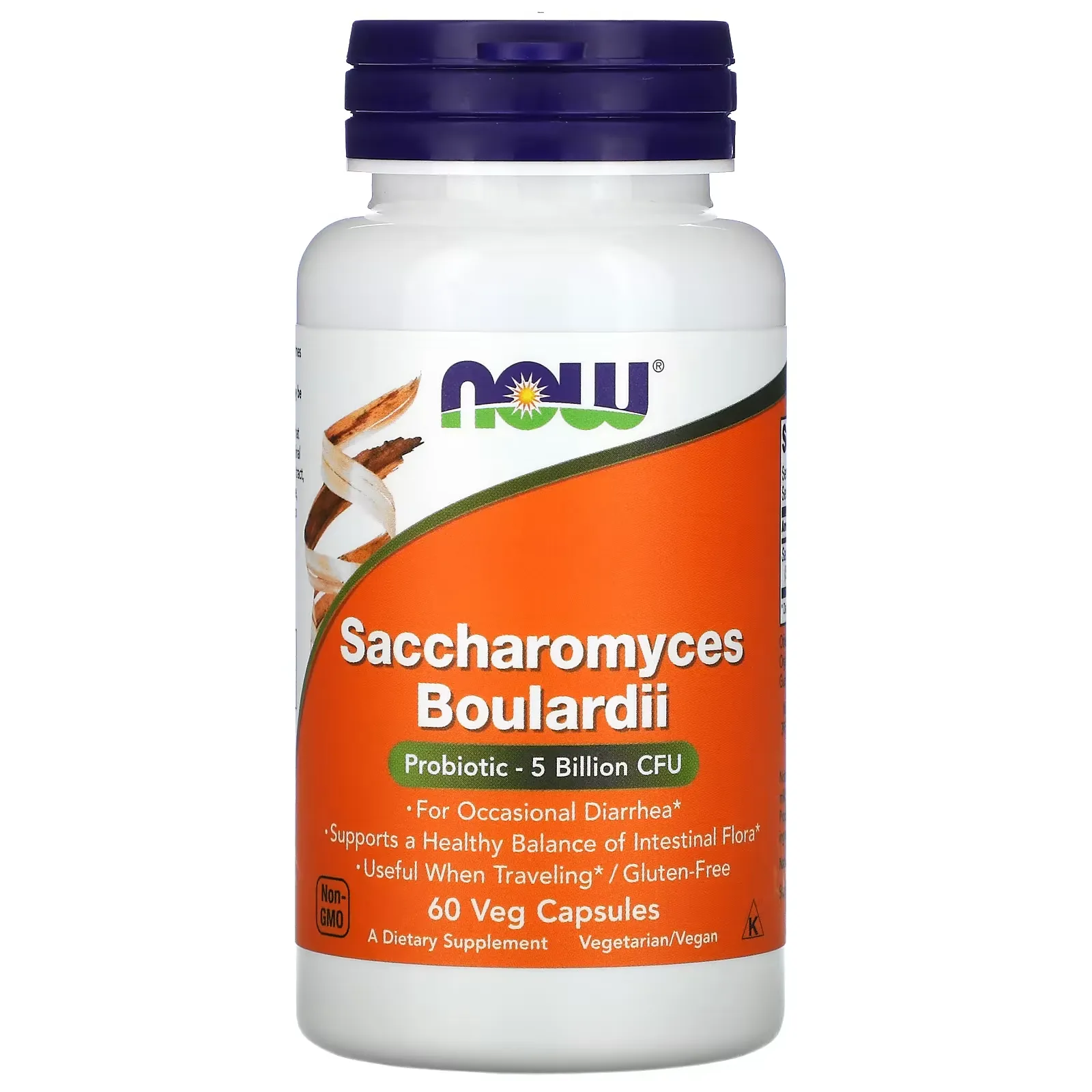 Saccharomyces Boulardii, 5 Billion CFU, 60 Veg Capsules