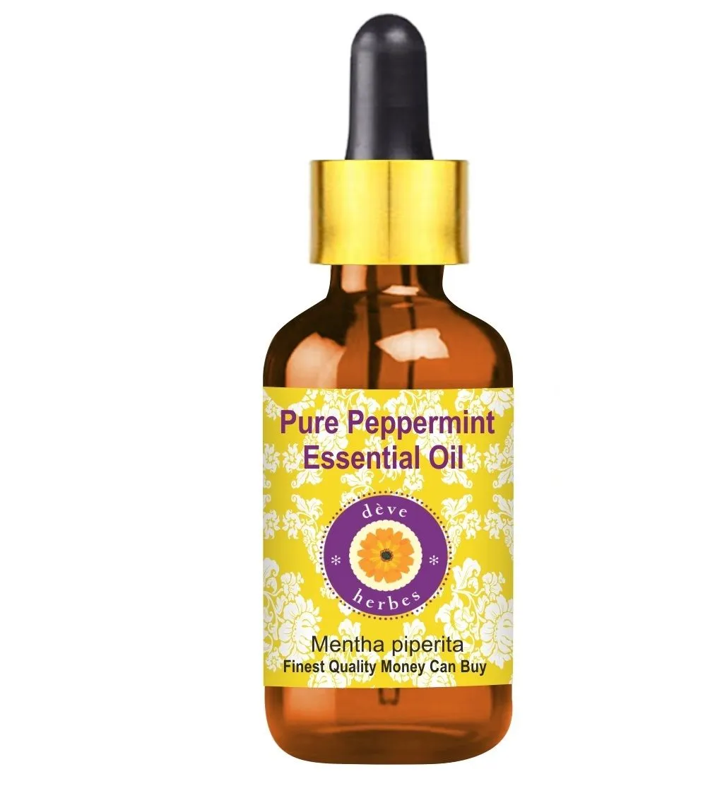 Deve Herbes Pure Peppermint Essential Oil (Mentha Piperita) Therapeutic Grade Steam Distilled