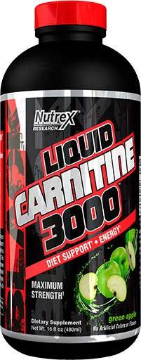 Liquid Carnitine 3000 - Green Apple - 16 fl oz