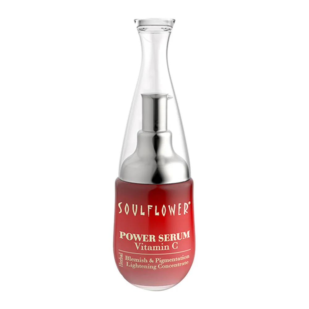 Soulflower 20% Vitamin C Face Serum With Hyaluronic Acid For Skin Brightening & Radiant Skin