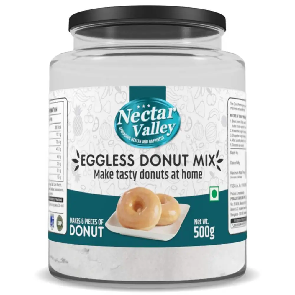 Nectar Valley Eggless Donut Mix,  Unflavoured  500 g