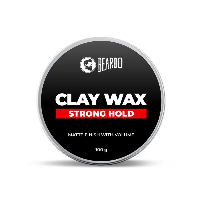 Beardo Hair CLAY Wax for Men, | Matte Finish with Volume| Re-stylable | With Kaolin Clay