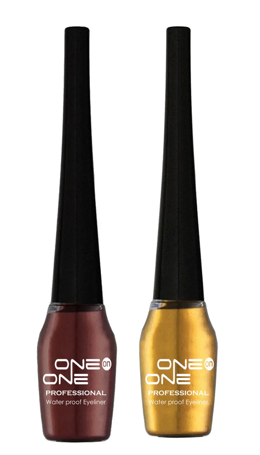 ONE on ONE Waterproof Eyeliner, Set of 2 (Brown and Golden)