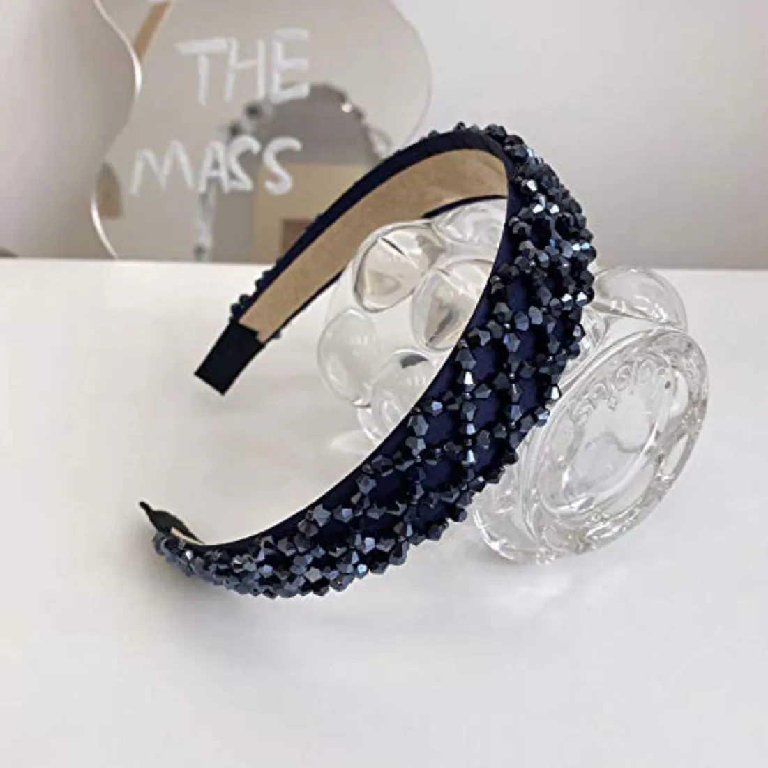 YouBella Hair Jewellery Crystal Studded Blue Head Band (YBHAIR_41380)