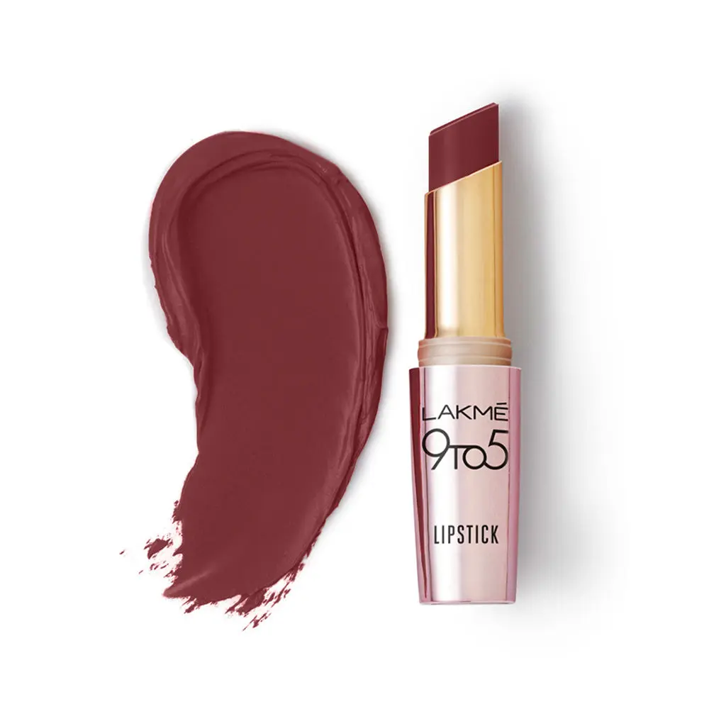 Lakme 9TO5 Primer + Matte Lip Color MM3 Sangria Weekend (3.6 g)