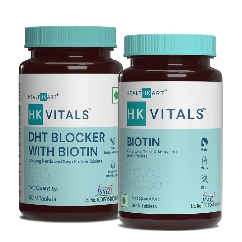 HealthKart HK Vitals Biotin Tablets & HK Vitals DHT Blocker With Biotin Tablets