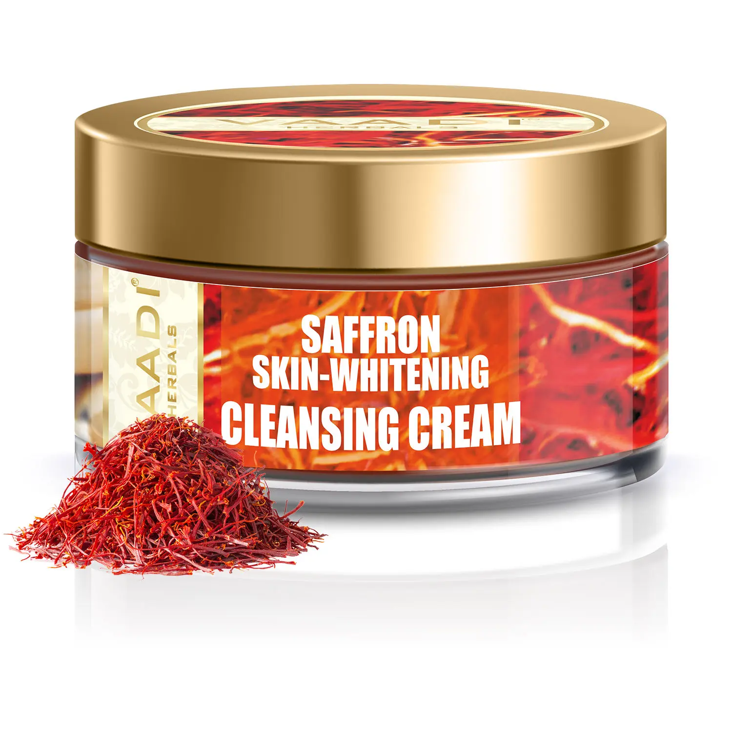 Vaadi Herbals Saffron Skin-Whitening Cleansing Cream (50 g)