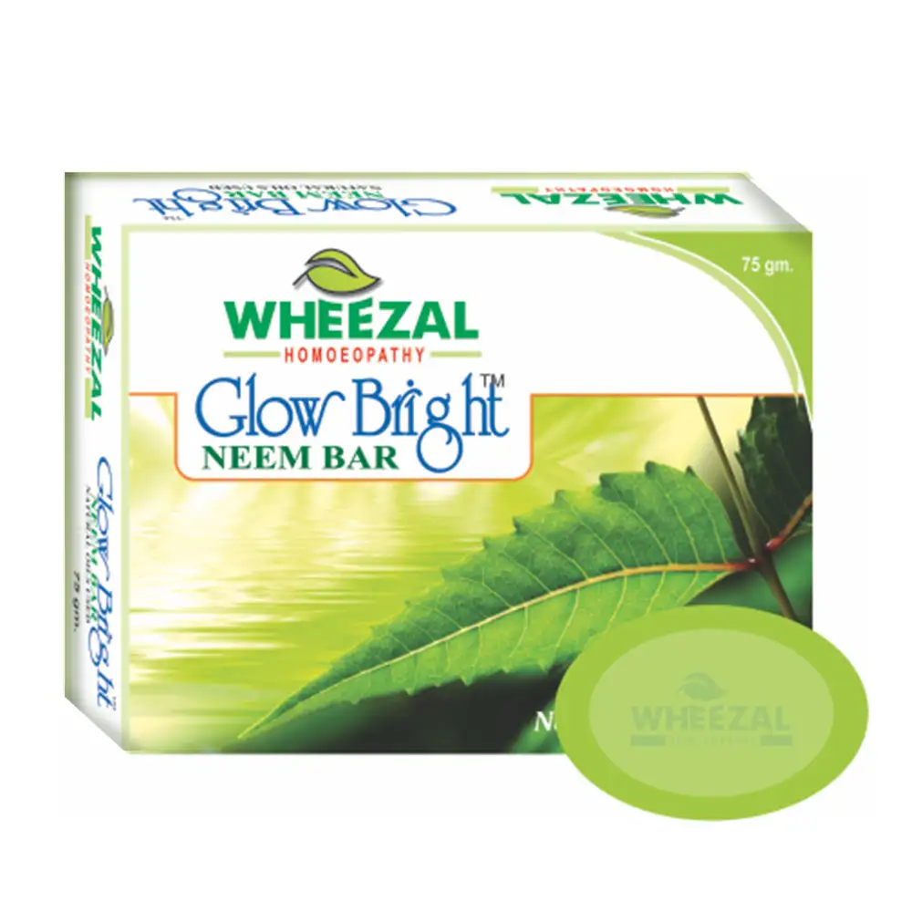 Wheezal Neem Bar,  75 g  Glow Bright