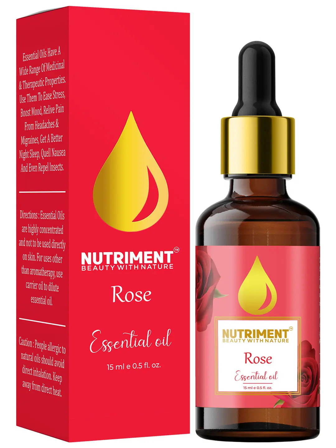 Nutriment Rose Essential Oil, 15ml