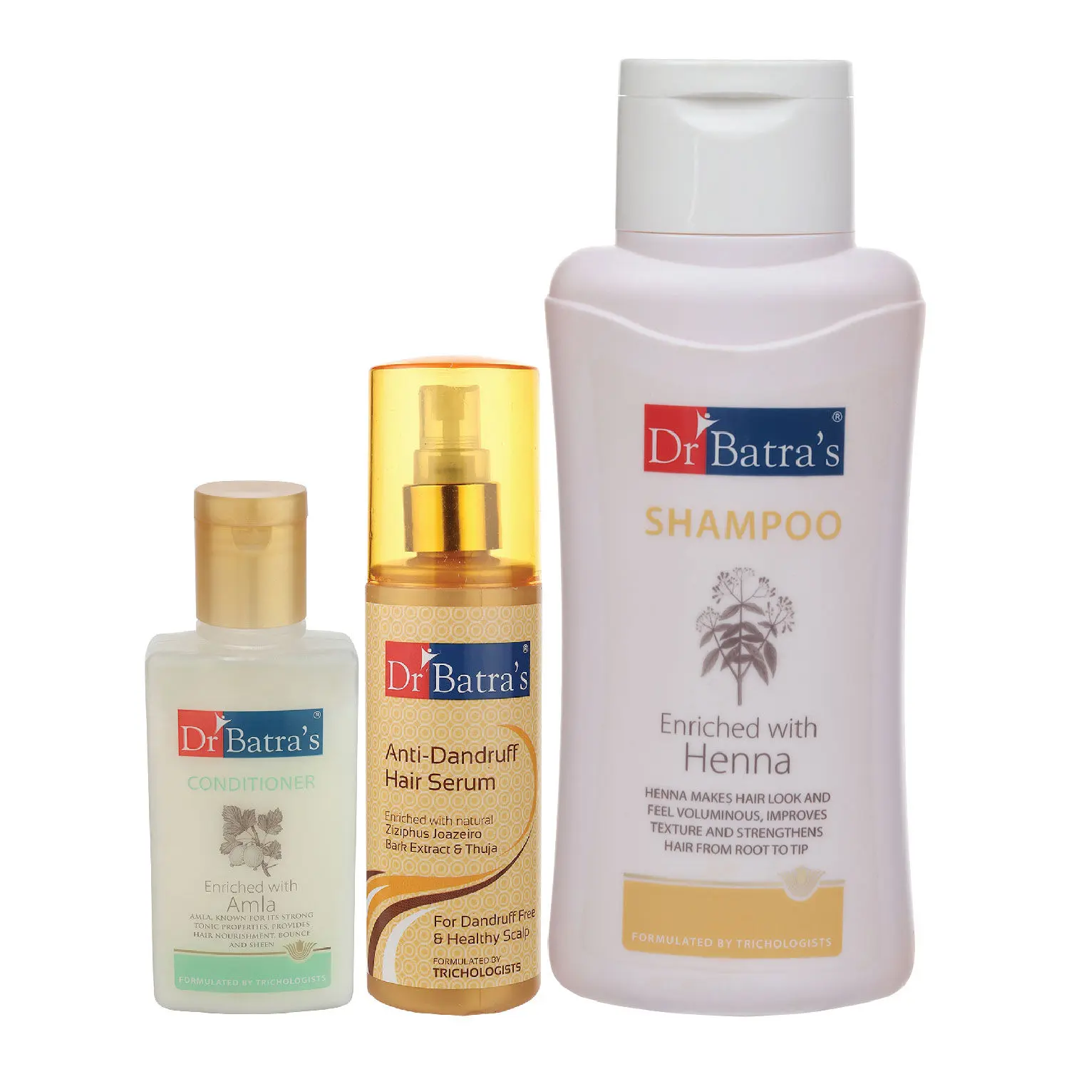 Dr Batra's Anti Dandruff Hair Serum, Conditioner - 100 ml and Normal Shampoo - 500 ml